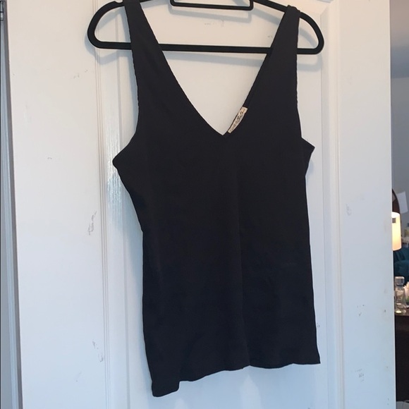 Express v neck ribbed tank top​ - Picture 1 of 2